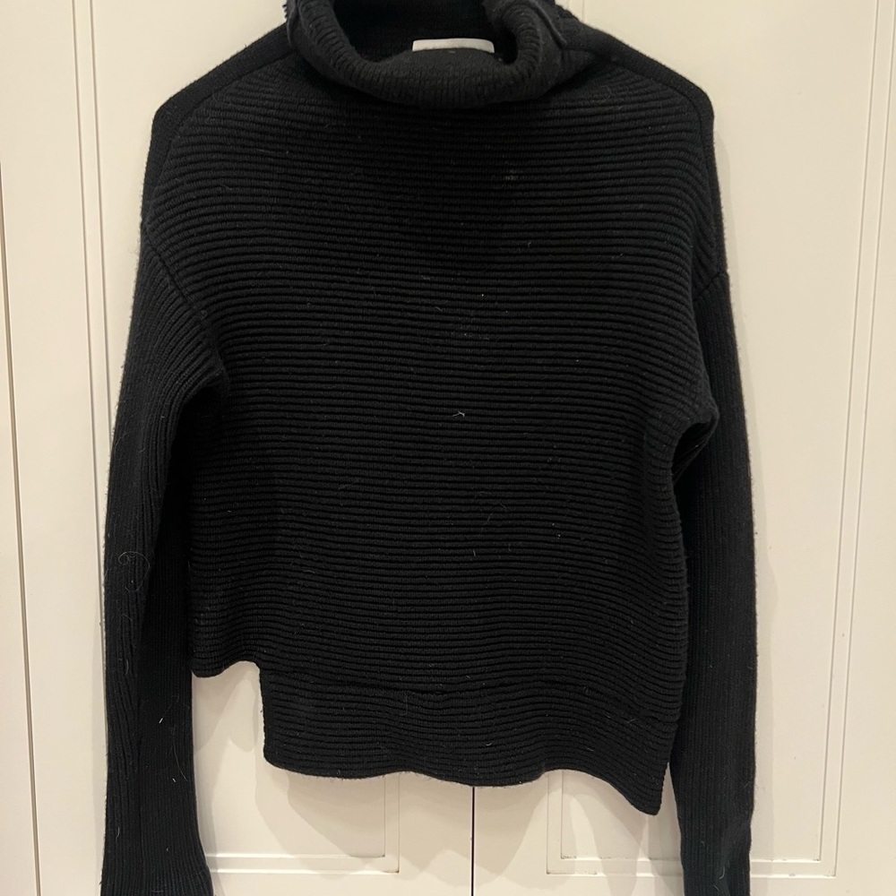 Babaton Black Cowl Neck Sweater